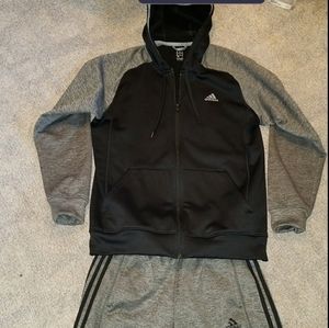 Adidas Mens Hoodie and Sweatpants Set